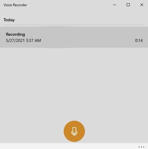 Ext Microphone Windows Voice Recorder Accès Enregistrements