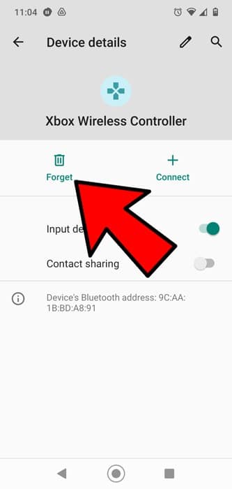 Connectez la manette Xbox One Android Oubliez