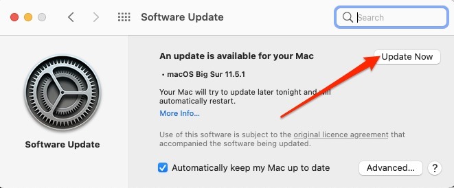 Mettre à jour le logiciel Mac maintenant