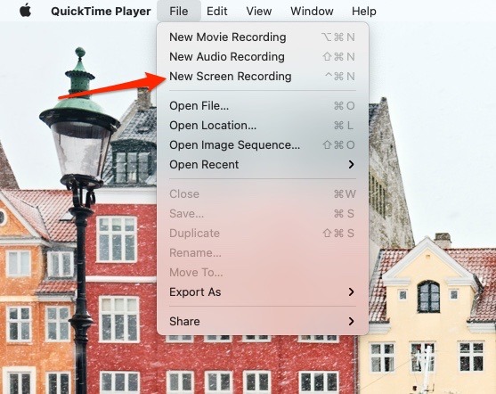 Préférences Système Mac Enregistrement d'écran Quicktime