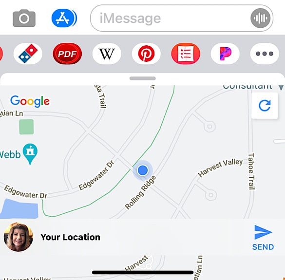 Partage de position Ios Google Maps