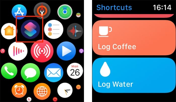 Raccourcis Siri Raccourci d'activation de l'Apple Watch