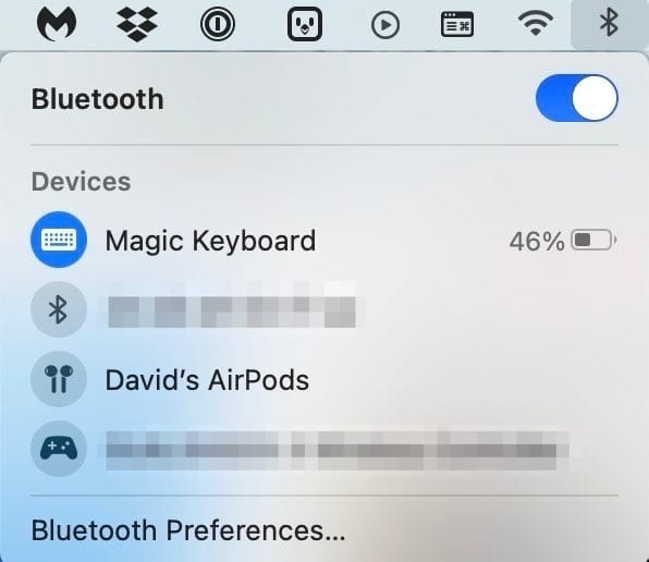 La souris ne fonctionne pas Mac Bluetooth