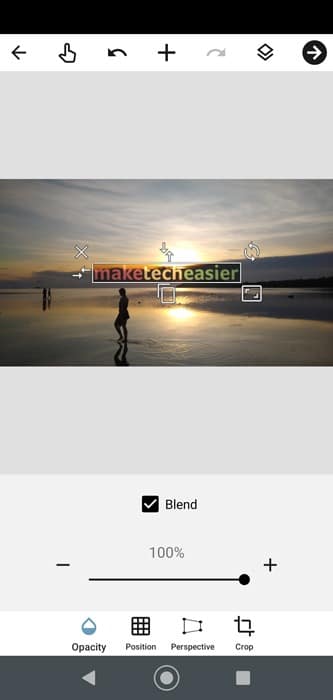 Ajouter un filigrane Android Blend