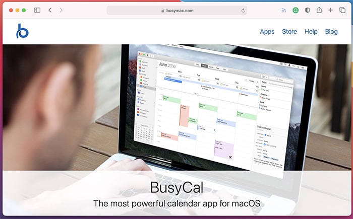 Meilleures applications de calendrier Mac Busycal