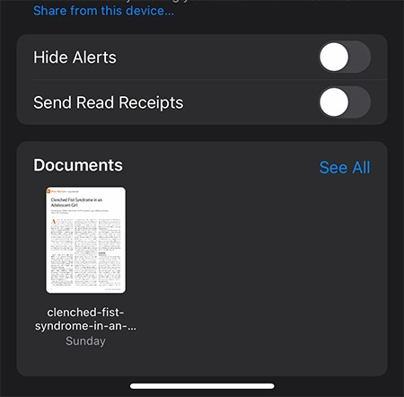 Enregistrer les fichiers de messages les fichiers de documents