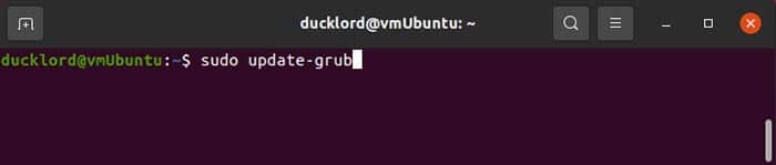 Accélérer la mise à jour d'Ubuntu Grub