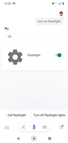 Activer la lampe de poche Android Ok Google 1