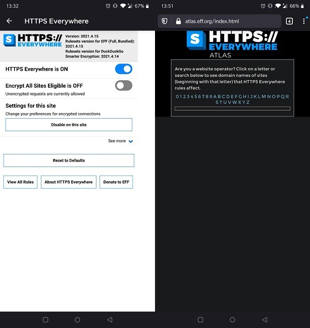 Meilleurs modules complémentaires Firefox pour Android Https partout