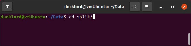 Compresser les fichiers fractionnés dans Ubuntu Cd Split