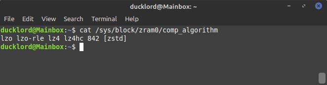 Configurer Zram sur Ubuntu Vérifier les algorithmes de compression