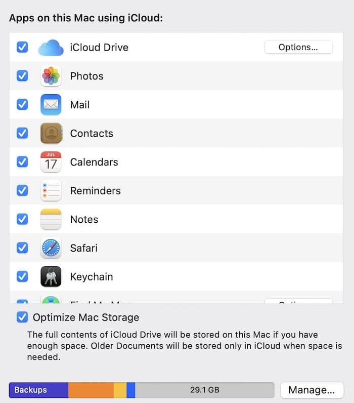 Utiliser Icloud Storage Mac 1