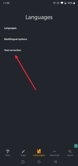 Comment désactiver la correction automatique du texte Android Chrooma