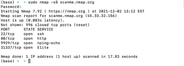 Comment scanner un terminal de réseau local Nmap Nmap Stealth
