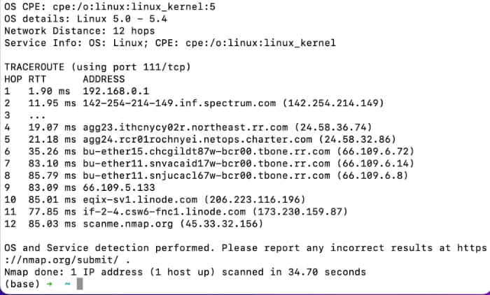 Comment scanner un terminal de réseau local Nmap Nmap agressif