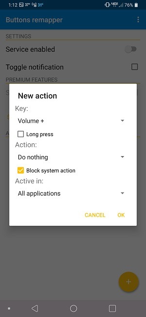 Comment bloquer les boutons de volume sur les options de remappeur de boutons Android