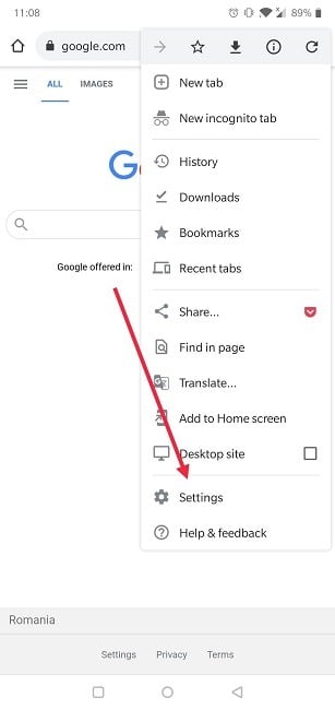 Comment modifier les paramètres par défaut du moteur de recherche Android Chrome
