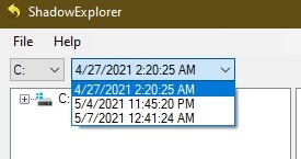 Comment utiliser Shadowexplorer pour extraire des fichiers des points de restauration du système