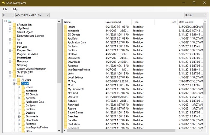 Comment utiliser Shadowexplorer pour extraire des fichiers des utilisateurs de la restauration du système