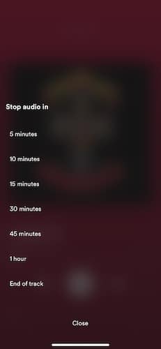 Désactiver la musique Iphone Spotify Arrêter l'audio