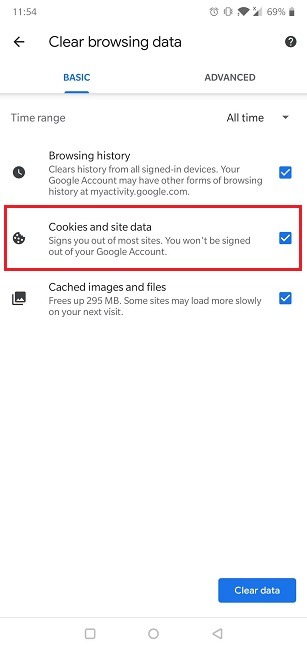 Comment activer les cookies, les cookies et les données de site du navigateur Android