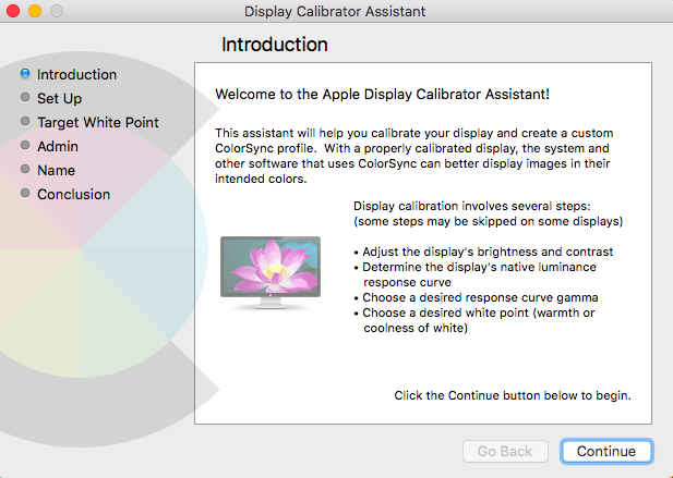 Vous pouvez modifier les couleurs de votre Mac à l'aide de l'Assistant Calibrateur d'affichage.