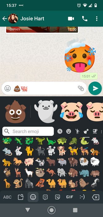 Android Emoji Combos Gboard Poopa Pig