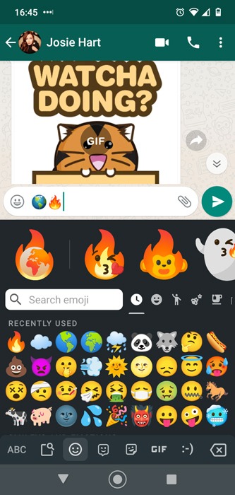 Android Emoji Combos Réchauffement Gboard