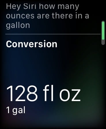 Comment utiliser Siri Apple Watch onces gallon