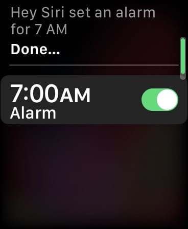 Comment utiliser l'alarme Siri Apple Watch Set