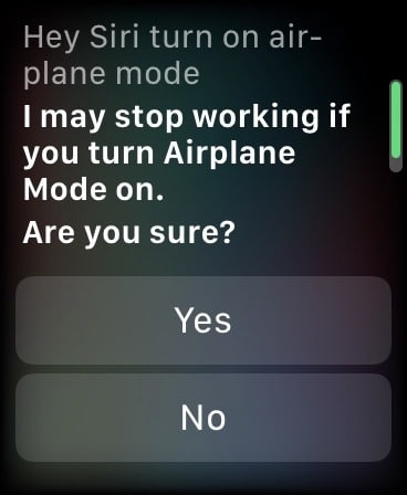 Comment utiliser le mode avion Siri Apple Watch