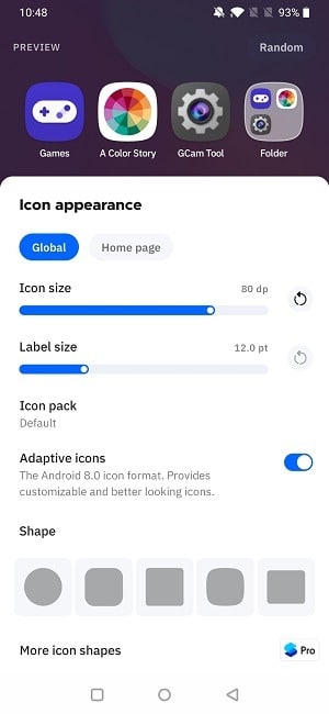 Comment changer la taille de l'icône de l'application Smart Changer la taille des icônes de l'application