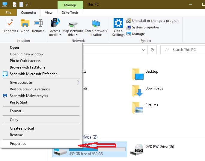 Comment réparer le copier-coller ne fonctionne pas dans les propriétés de Windows 10