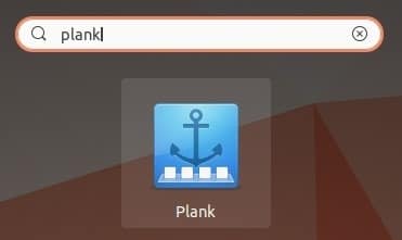 Plank Dock dans Ubuntu Run