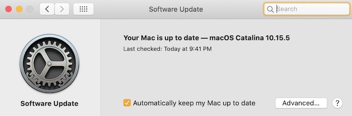 Badge rouge des préférences système Mac