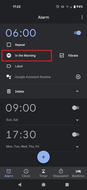 Comment définir l'alarme Spotify Google New Ringtone Set
