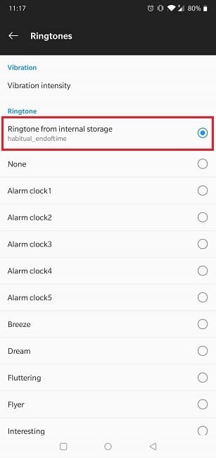 Comment activer la sonnerie personnalisée de l'application Spotify Alarm Native Clock