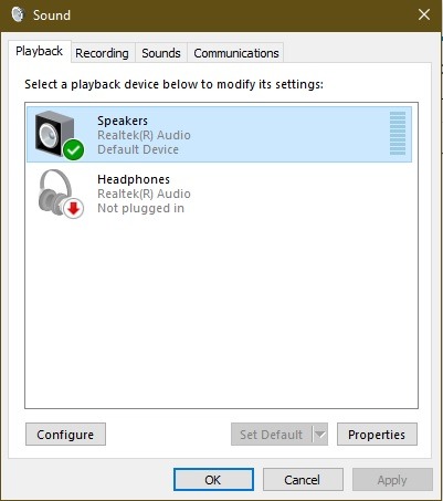 Résoudre les problèmes avec les haut-parleurs graphiques d'isolation de périphérique audio Windows