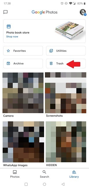 Comment récupérer des photos supprimées dans la corbeille Google Photos