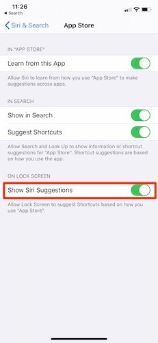 Comment utiliser les suggestions de Siri Ios App Store