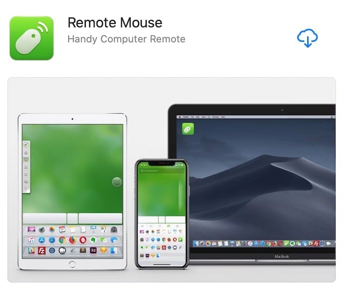 Utiliser la souris de téléphone Android Mac App Store