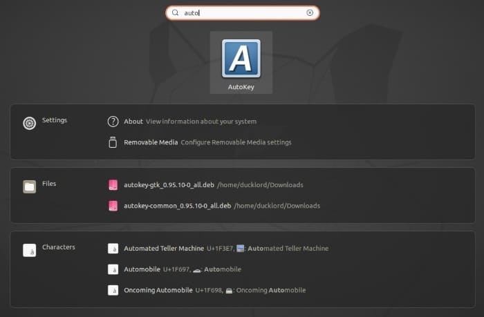 Créer des raccourcis Linux avec l'application Autokey Run