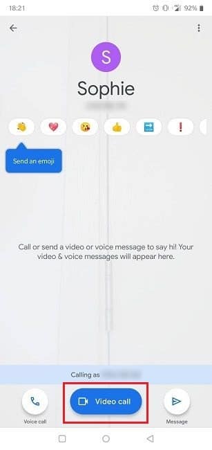 Comment utiliser le partage d'écran Google Duo pour contacter l'appel vidéo