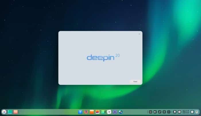 Deepin Review Update pour la première fois sur le bureau