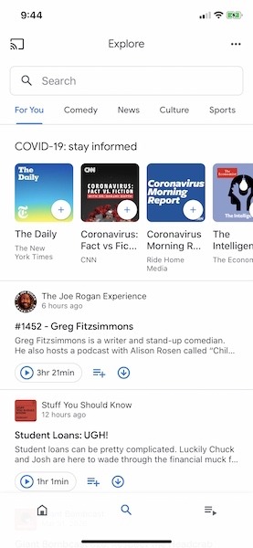 Google Podcasts Ios Explorer