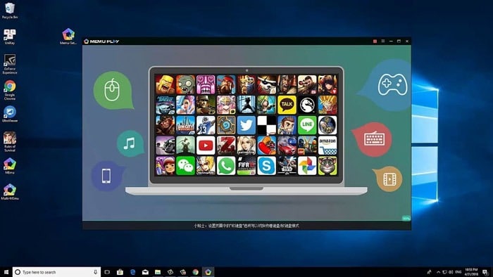 Les projets Android exécutent Windows 10 Memu