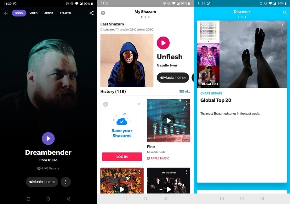Meilleures applications identifiant la musique Shazam