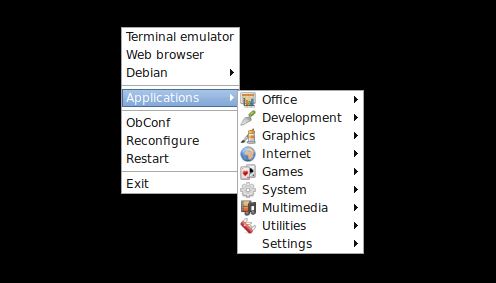 Openbox Installer Personnaliser le menu des applications