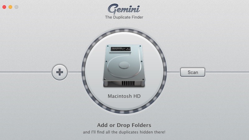 Nettoyer le disque dur Mac Gemini Scan