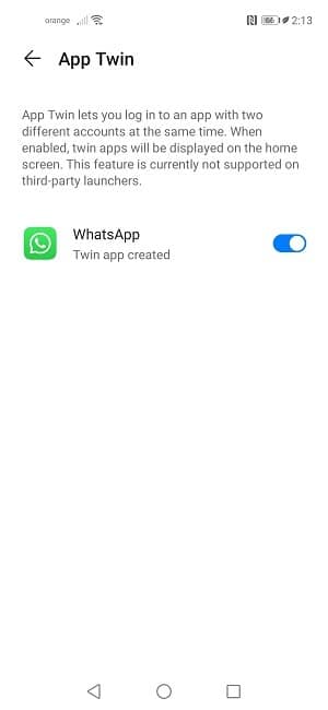 Whatsapp Two Accounts Création d'applications jumelles Huawei